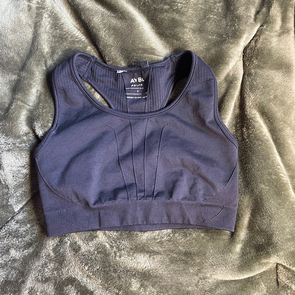 AYBL Black Sports Bra, Size Small, High Support, Great Condition